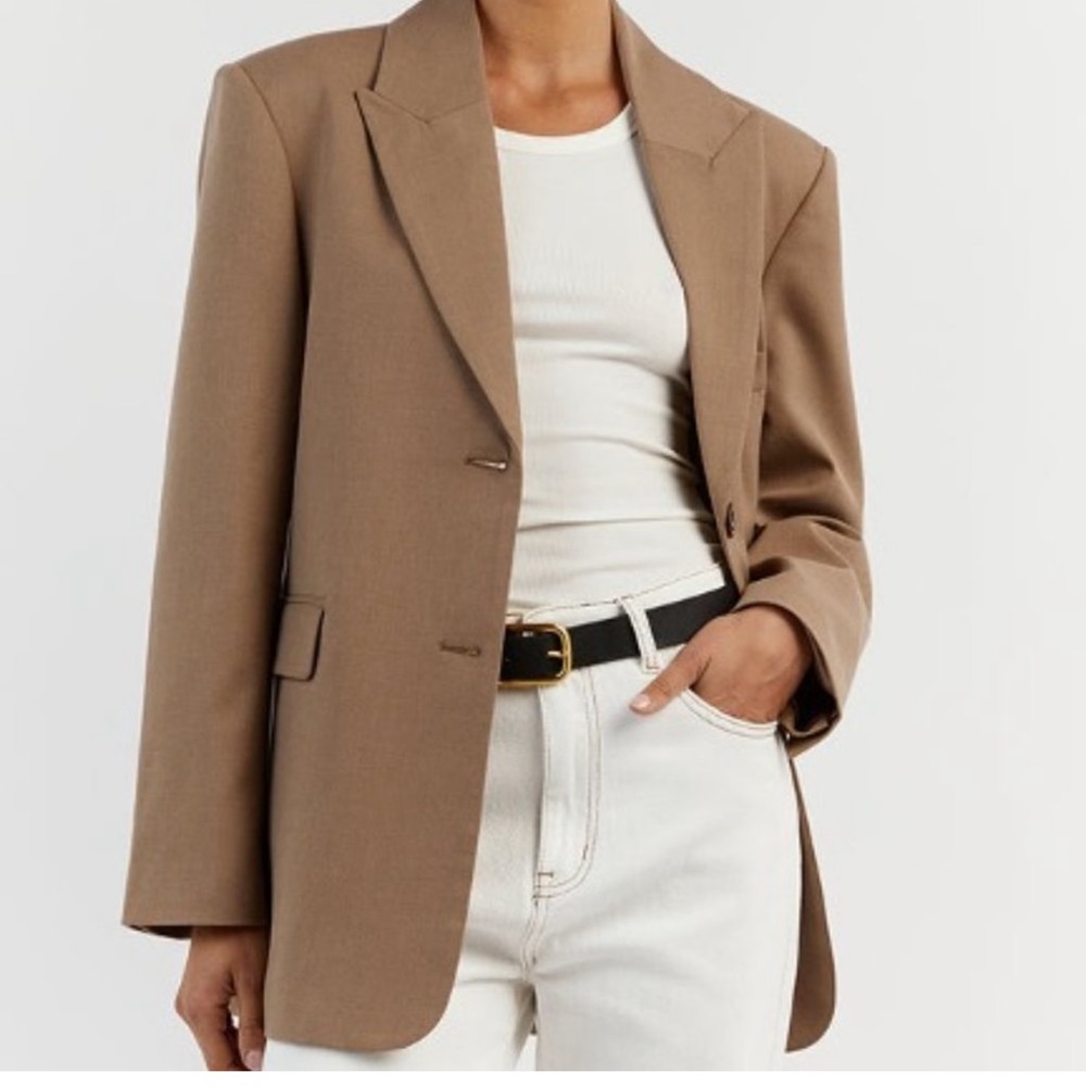 DISSH Latte Zander oversized blazer size 12